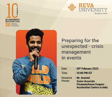 Alumni Talk on Preparing for unexpected crisis management in events