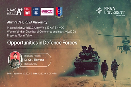 Alumni Talk on “Opportunities in Defence Forces”
